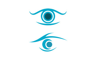 Eye clinic Healthy Care vector icon illustration design v.28