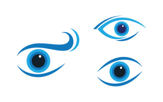 Eye clinic Healthy Care vector icon illustration design v.29