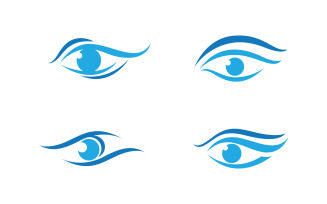 Eye clinic Healthy Care vector icon illustration design v.30