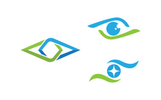 Eye clinic Healthy Care vector icon illustration design v.31