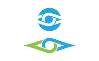 Eye clinic Healthy Care vector icon illustration design v.32