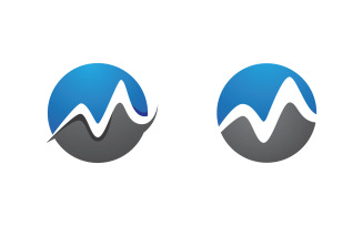 M Letter Business Concept design icon LogoTemplate v.10