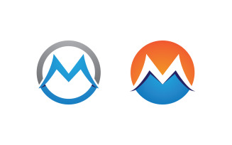 M Letter Business Concept design icon LogoTemplate v.12