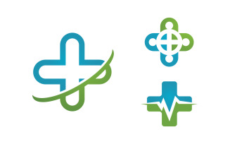 Medical Logo icon illustration vector design template v.6