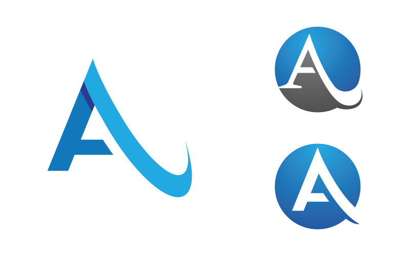 A Letter Business Concept design LogoTemplate v1.101 Logo Template