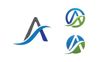 A Letter Business Concept design LogoTemplate v1.107