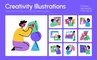 Creativity Illustrations Art Set