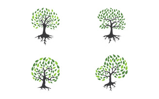 Ecology Tree vector icon illustration logo design v.17