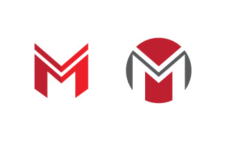 M Letter Business Concept design icon LogoTemplate v.5