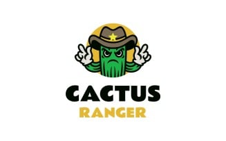 Mascot Cactus Logo Design Template 54