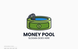 Money Pool Logo Template Vector Design