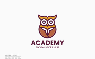 Owl Academy Logo Template Vector Design