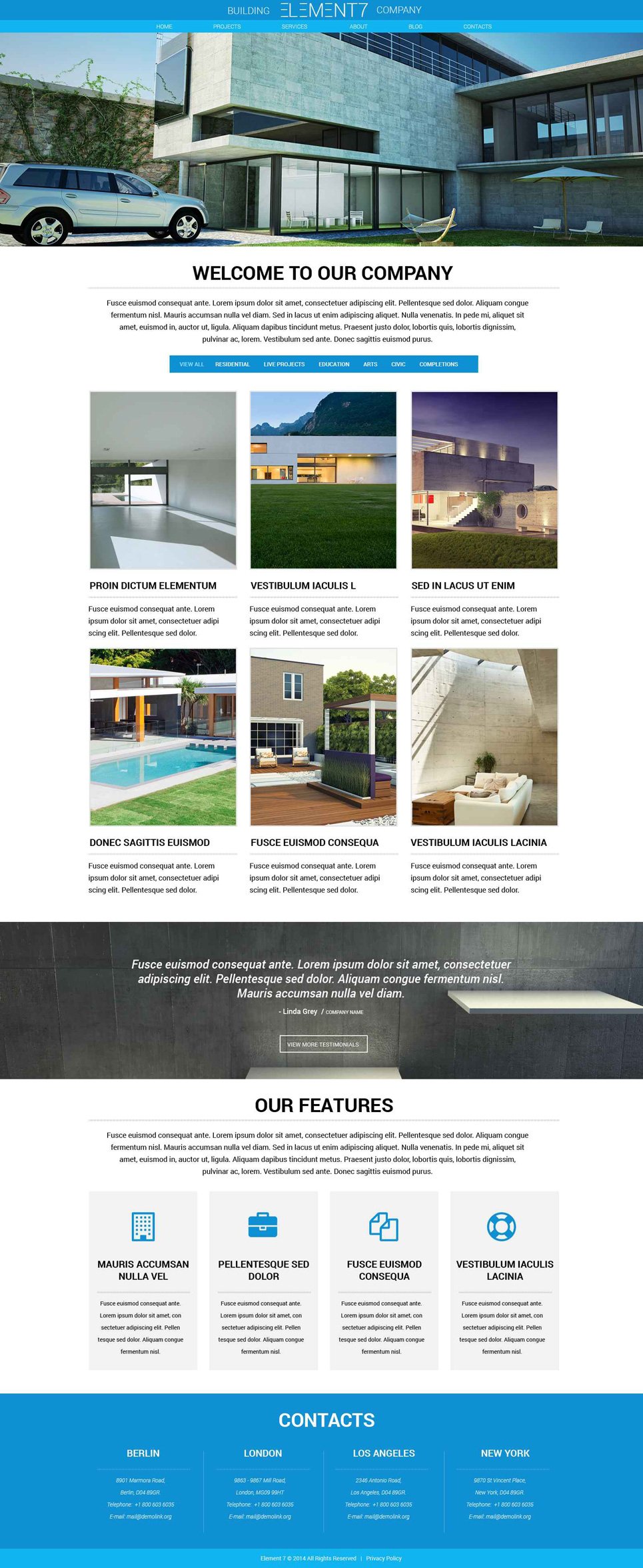 Building Business Website Template New Screenshots BIG