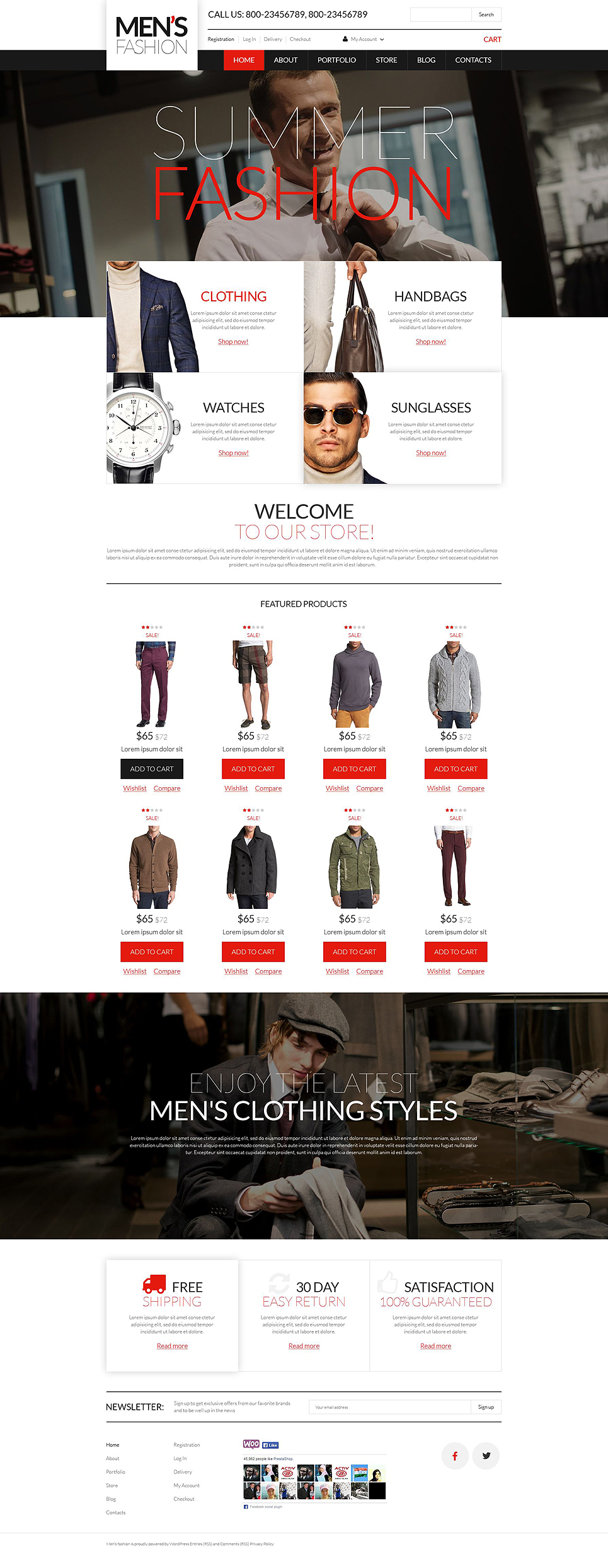 Men's Corporate Wear WooCommerce Theme New Screenshots BIG