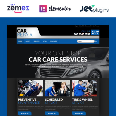 Responsywny motyw WordPress Cars #52721 #52721