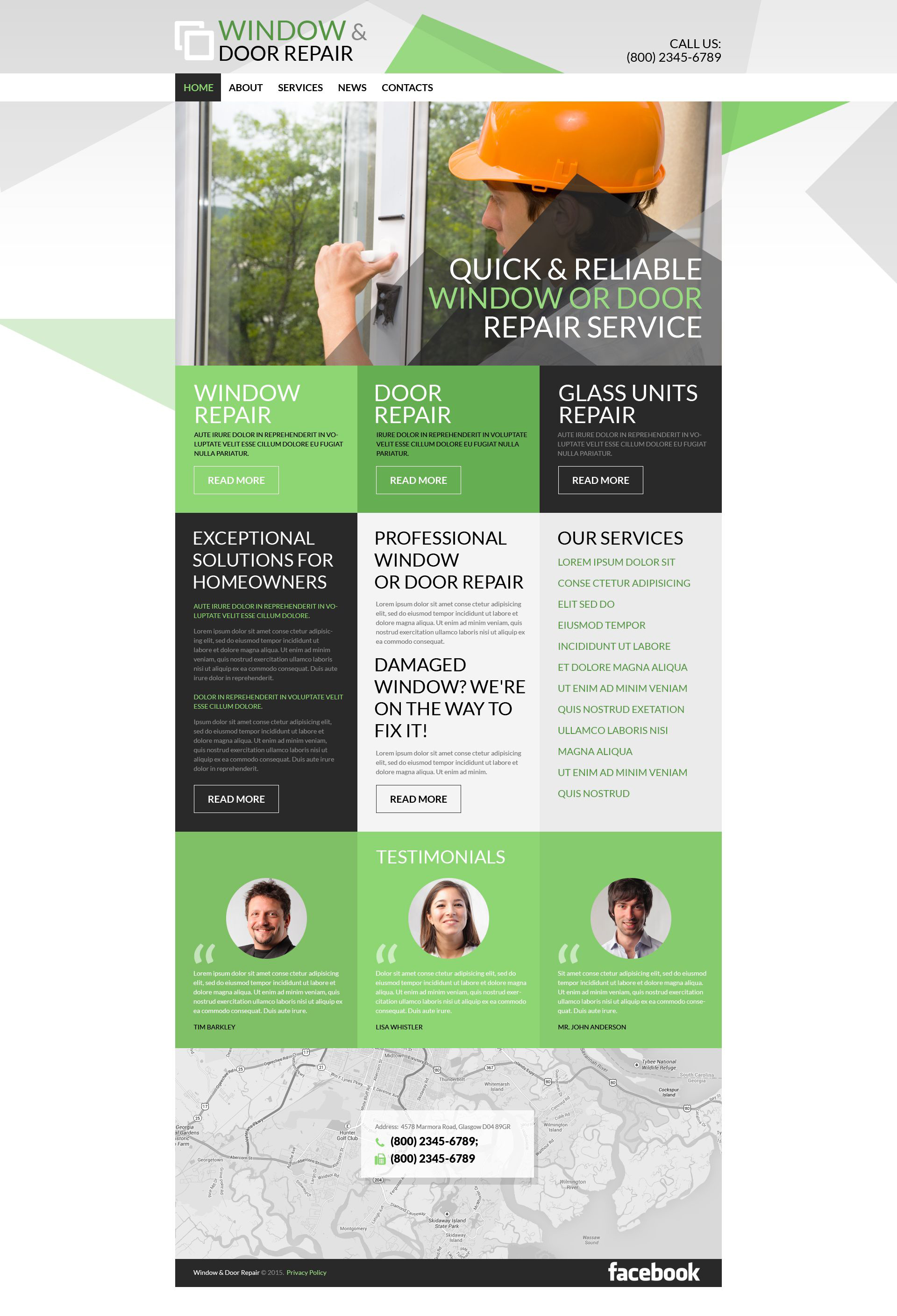 Reszponzív Home Renovation WordPress sablon 52720