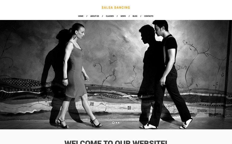 Salsa Club Responsive Website Template Big Screenshot Salsa Club Website Template New Screenshots BIG