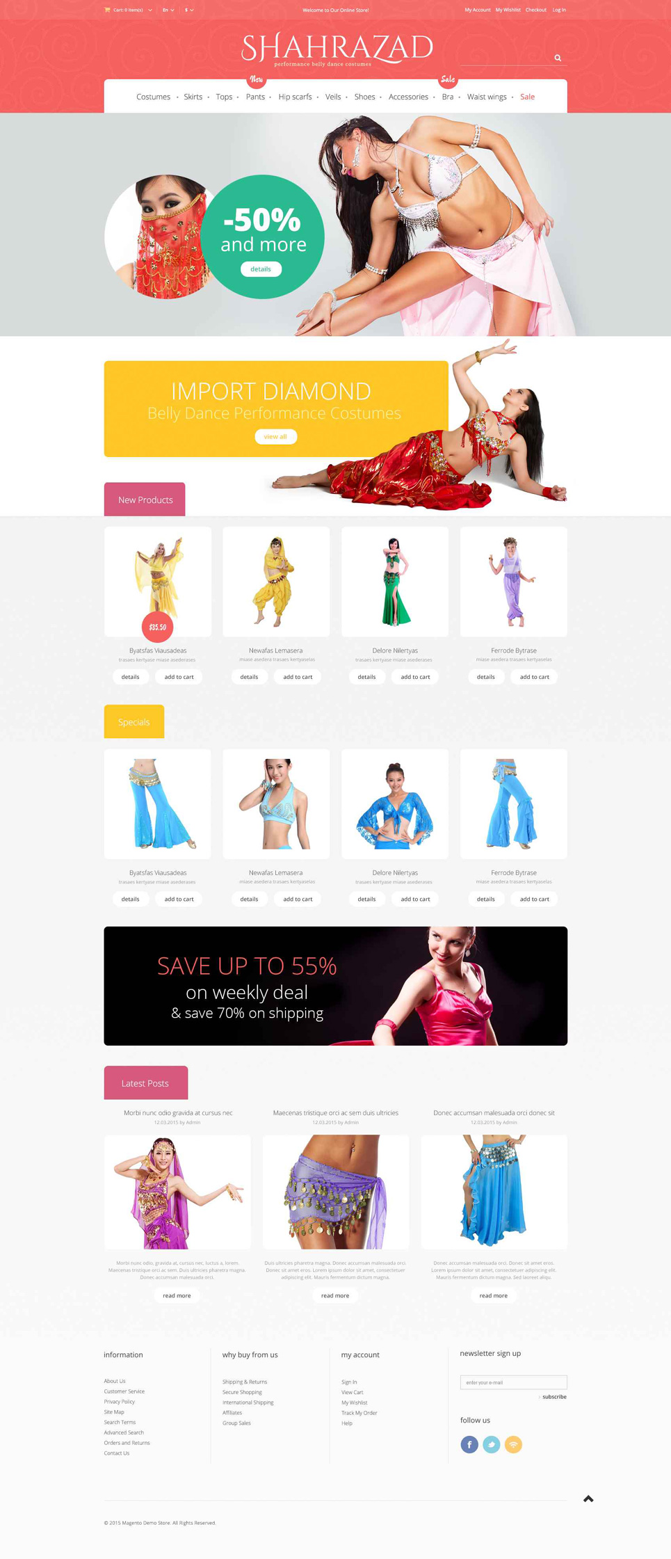 Sports Store Responsive Magento Theme New Screenshots BIG