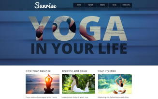 Yoga Style Website Template