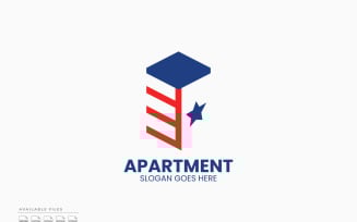 American Apartment Logo Template Vector Design