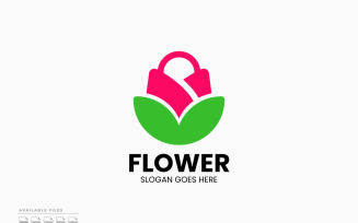 Flower Shop Logo Template Vector Design