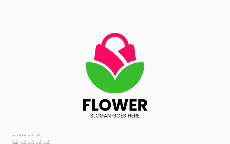 Flower Shop Logo Template Vector Design