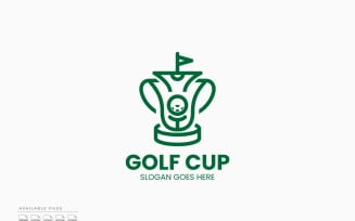 Golf Cup Logo Template Vector Design