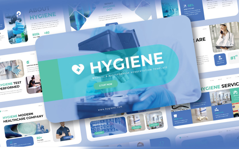 Hygiene - Medical & Multipurpose Persentation Template PowerPoint Template