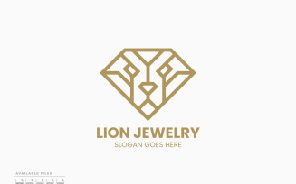 Lion Jewelry Logo Template Vector Design
