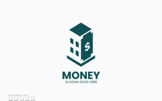 Money Building Logo Template Vector Design