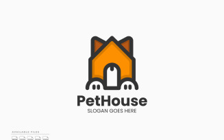 Pet House Logo Template Vector Design