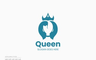 Queen Logo Template Vector Design