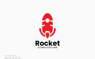 Rocket Podcast Logo Template Vector Design
