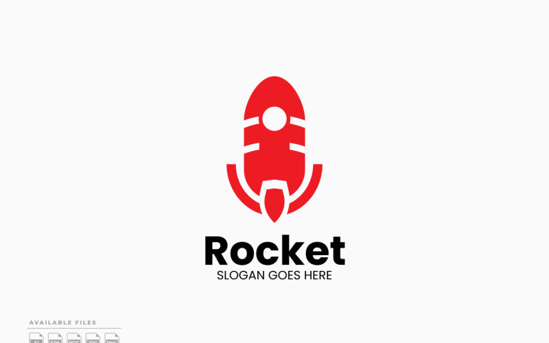 Rocket Podcast Logo Template Vector Design