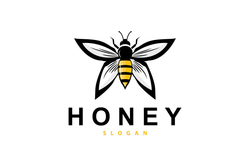Honey Logo Honey Bee Animal VectorV2 Logo Template