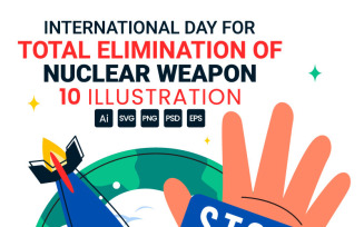 10 Total Elimination of Nuclear Weapon Illustration