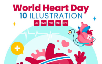 10 World Heart Day Illustration