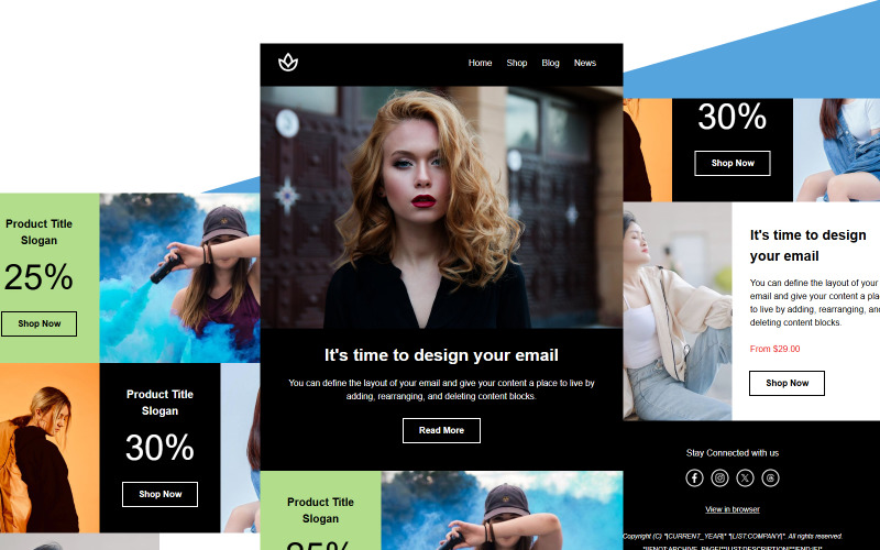 Mailchimp Email Template 001 Newsletter Template