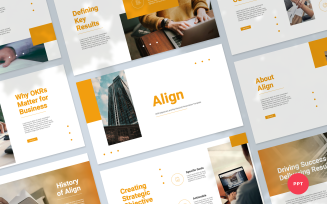 OKR (Objectives and Key Results) Presentation PowerPoint Template