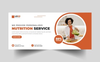 Personalized Nutrition Services Social Media Cover Banner Template