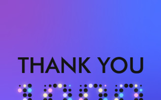 Thank you 1000 followers rectangular banner