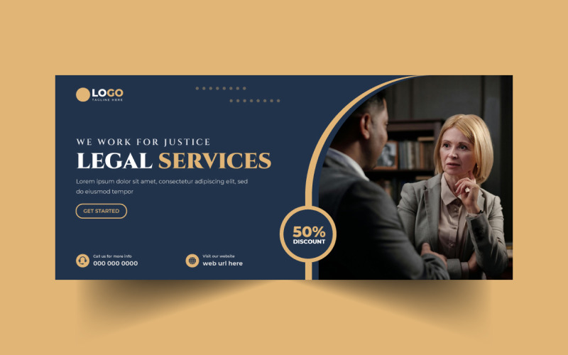 Legal Services Provider Social Media Cover Banner