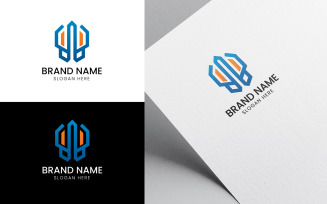 Letter W real estate logo