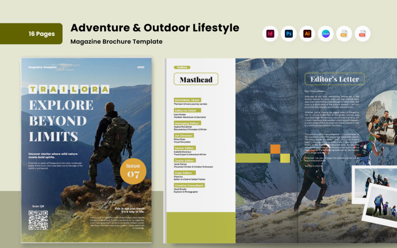 Outdoor Lifestyle Magazine Magazine Template