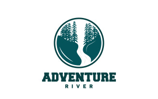 River Logo Design River Creek V1