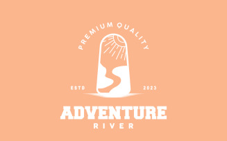 River Logo Design River Creek V8