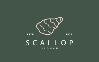 Seashell Logo Inspiration Scallop V1