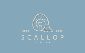 Seashell Logo Inspiration Scallop V4