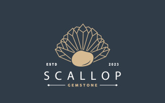 Seashell Logo Inspiration Scallop V6