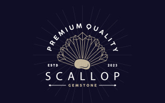 Seashell Logo Inspiration Scallop V7
